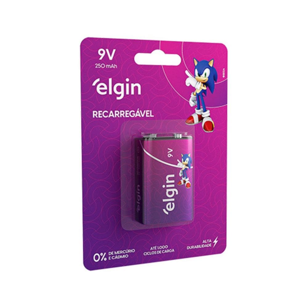 Bateria Recarregavel 9v 250Mah 82215 Elgin
