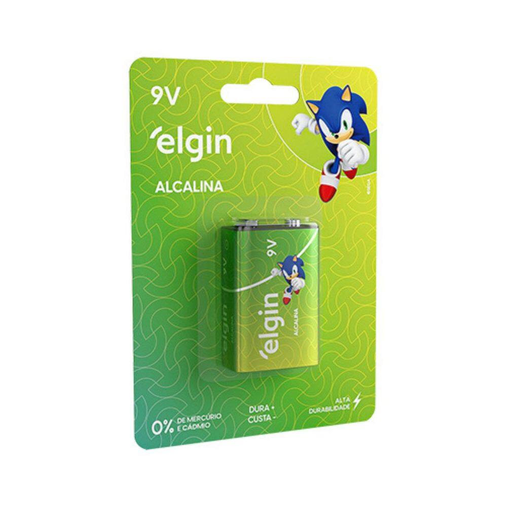 BATERIA 9V ALCALINA COM 1 HT01 82158 Elgin