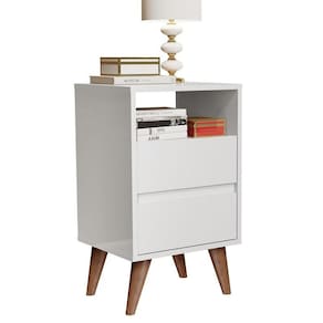 Estilo Retrô Mesa De Cabeceira Classic Com Pés Palito