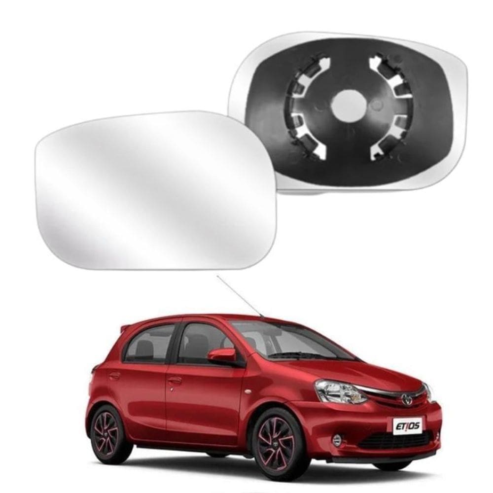 Lente Retrovisor Com Base Etios 2012/2013 Lado Direito
