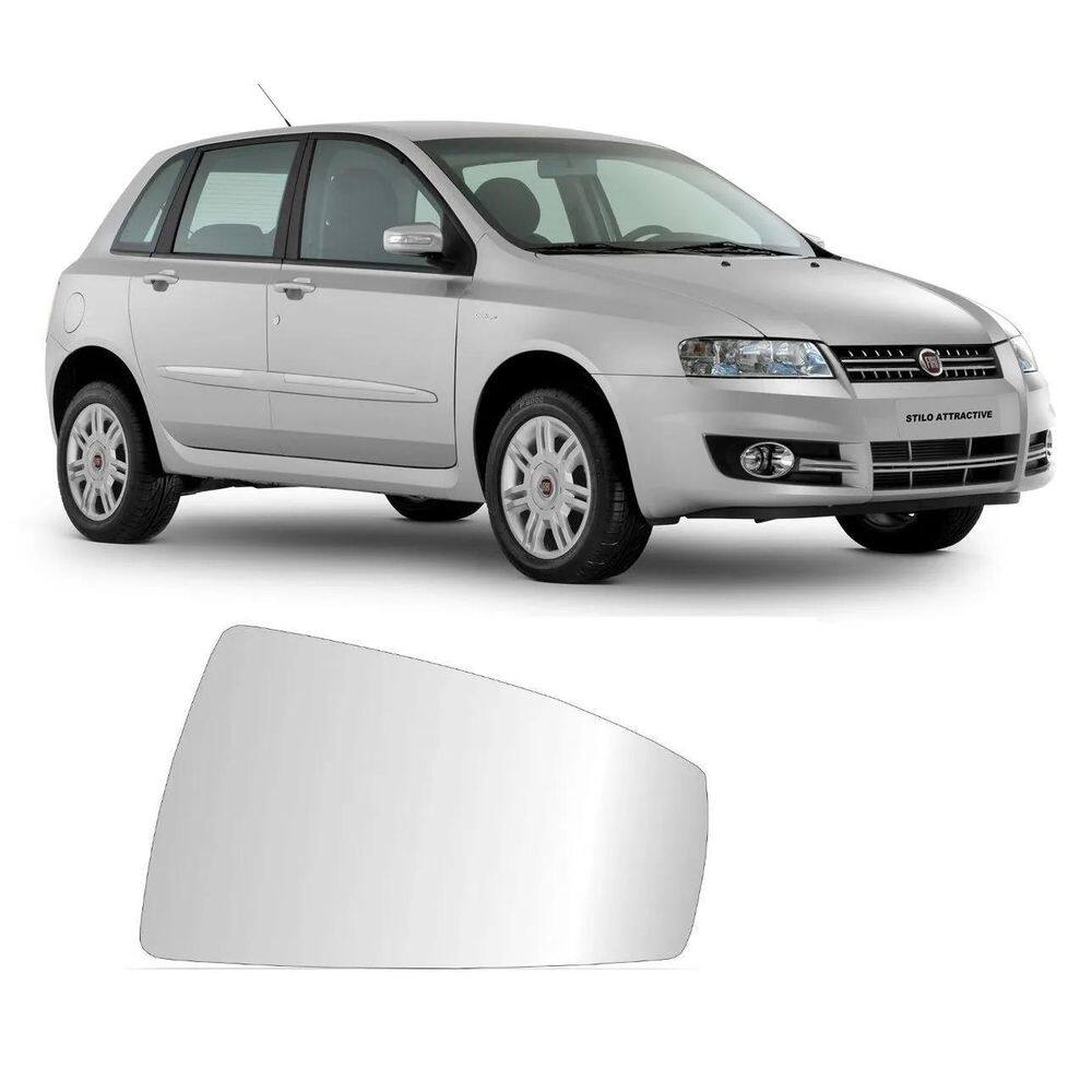 Retrovisor Blawer Stilo 2008 em diante Lado Esquerdo ABS