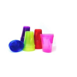Kit Copos Neon Coloridos Balada Festa 300Ml- 300Un