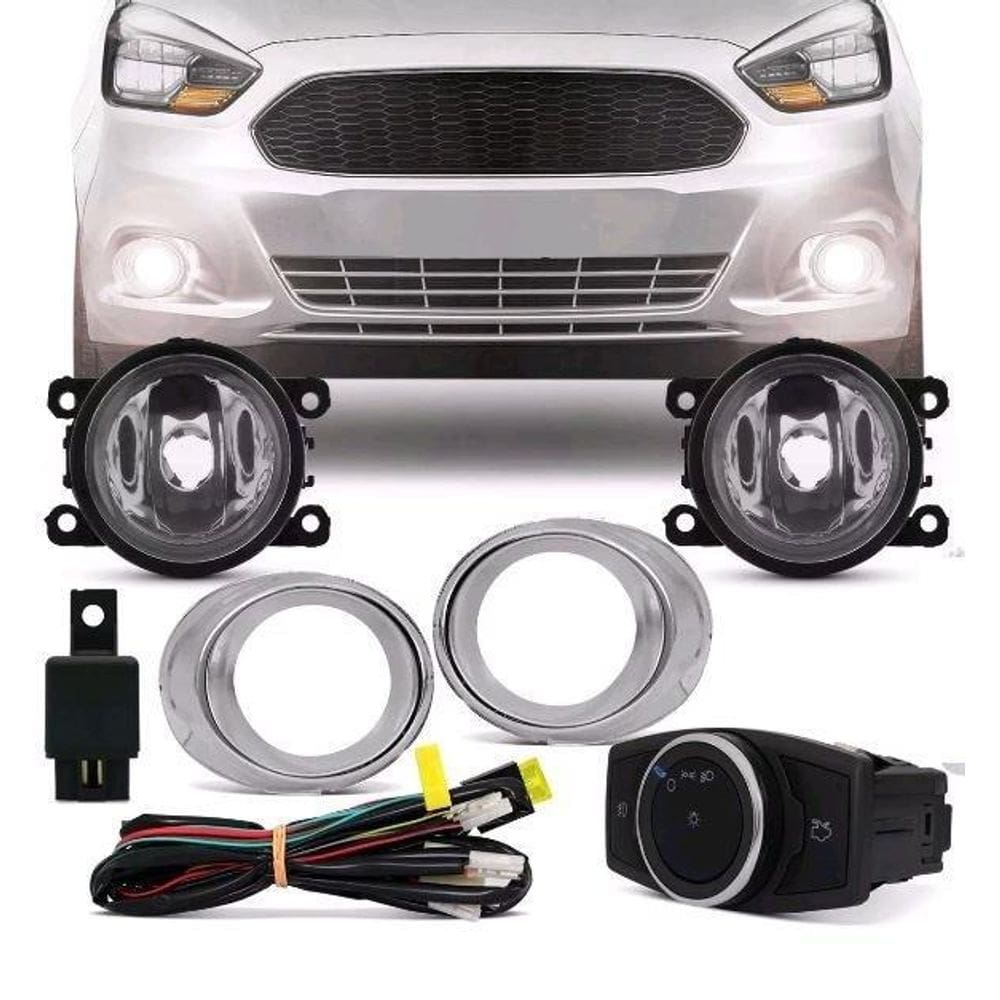 Kit Farol Milha Novo Ka 15 16 17 18 19 Modelo sintético