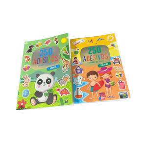 2 Livros Infantil 250 Adesivos Criando Histórias Diversão