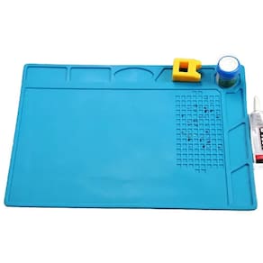 Estação De Trabalho Manta Antiestática Silicone Bancada Azul