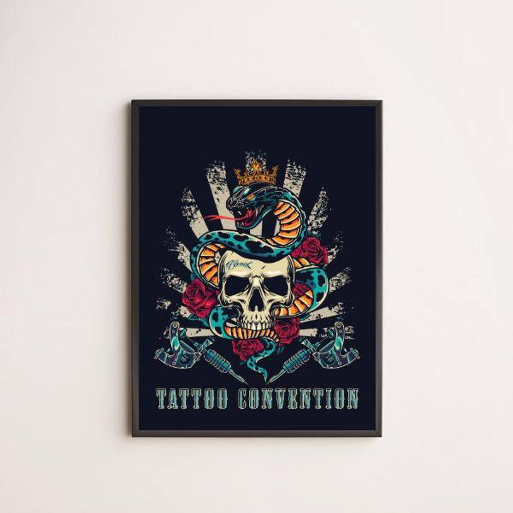 Quadro Decorativo Tatoo Convention 24X18Cm