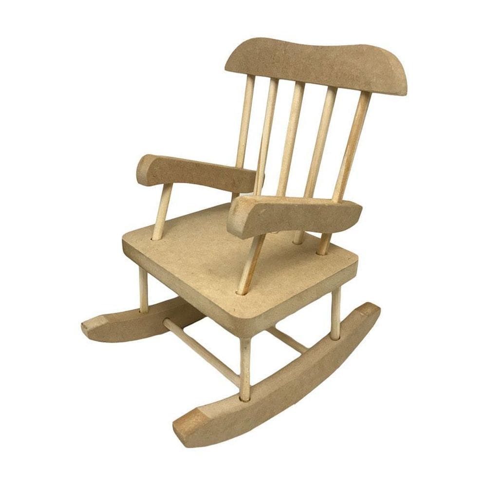 Cadeira De Balanço Grossa G Em Mdf Decoração