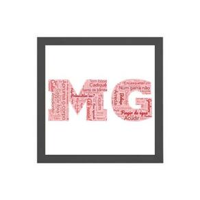Quadro Quadrado Gírias De Mg 24X18Cm