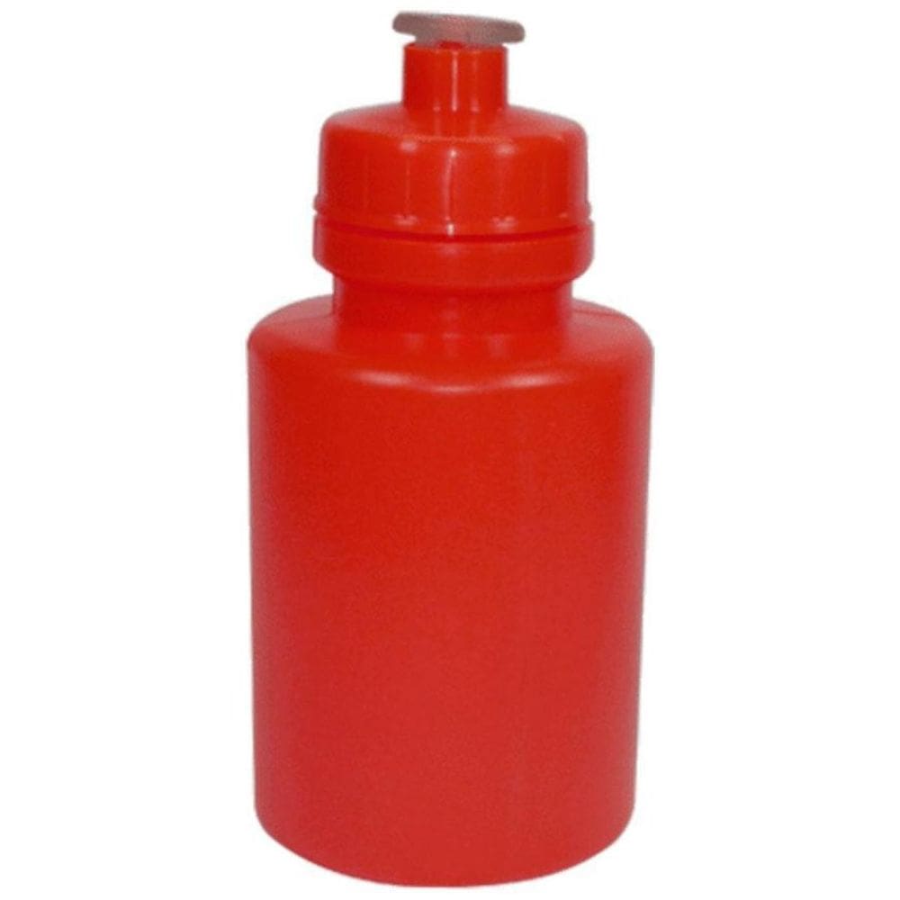 Kit 30 Mini Garrafas Squeeze 300Ml Plástico Vermelha