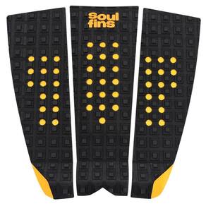 Deck Surf Antiderrapante - Soul Fins Square Preto/Laranja 43