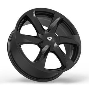 Roda New Santorini Aro 17 Tala 6 4X100/108 Et42 Preto Brilha