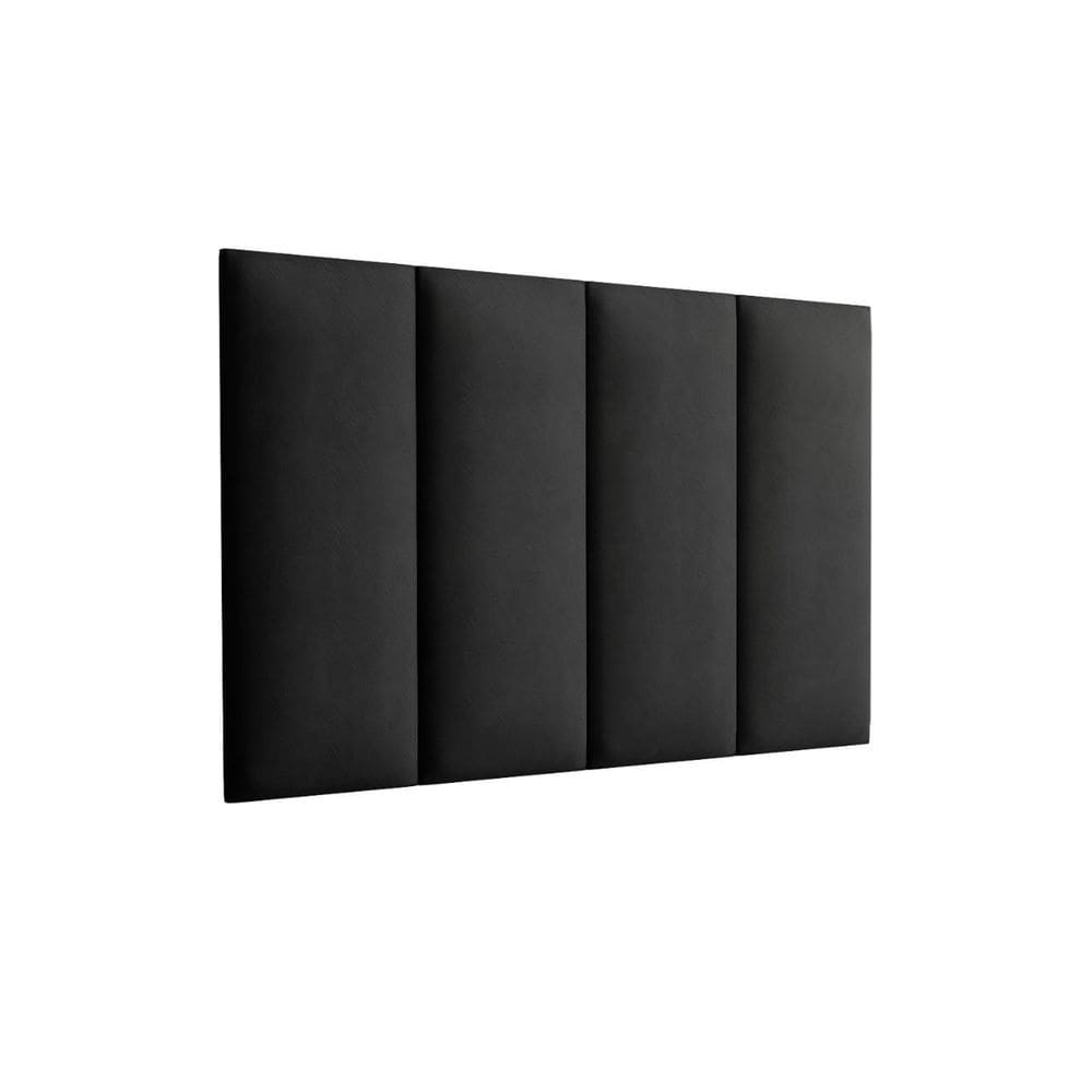 Painel Cama Box Fantasy 0,90 Tecido Suede Cor Preto