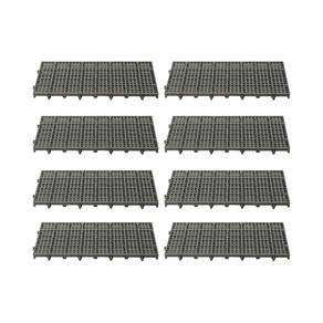 Estrado Della Plast 2,5x25x50 Preto - Kit com 8 Unidades