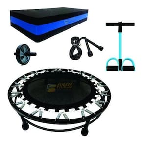 Kit Aeróbico Mini Jump + Corda + Step + Roda + Extensor