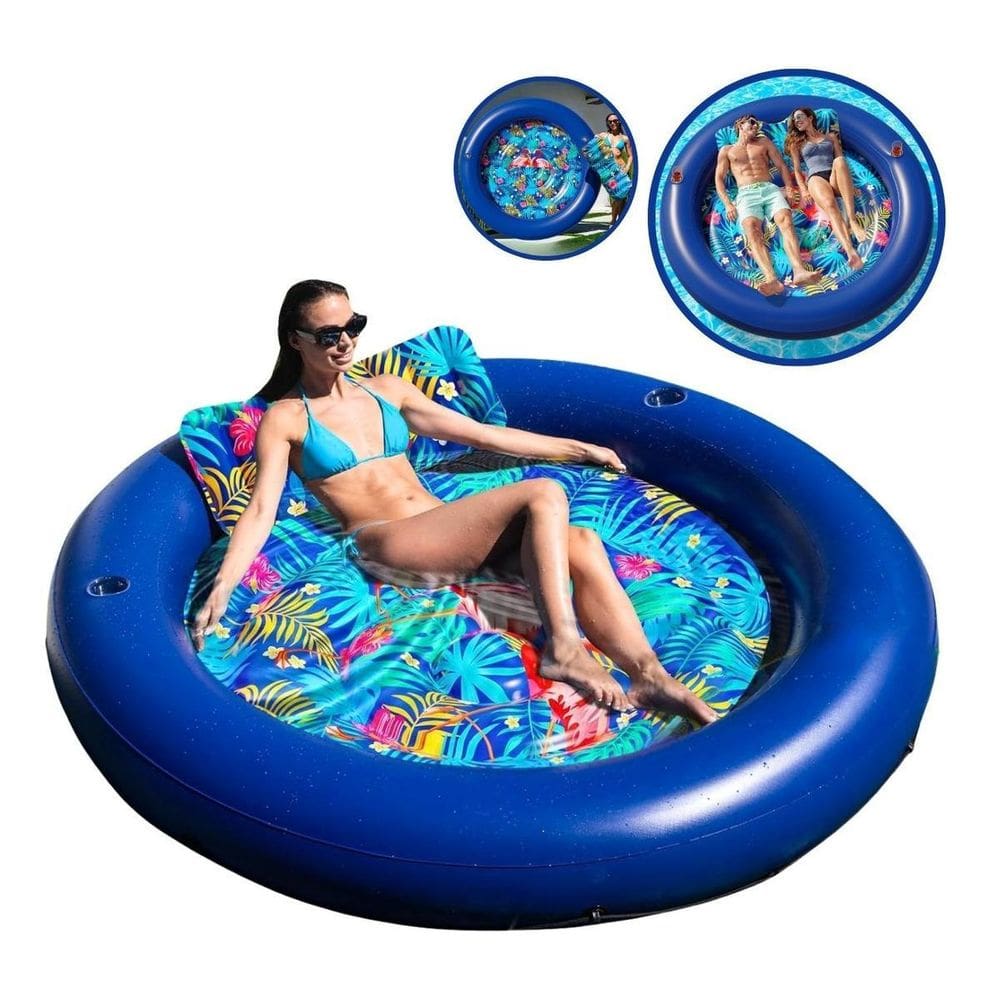 Boia Piscina Inflável 3 Em 1 Colchão Boia Pisicna Iwbi002