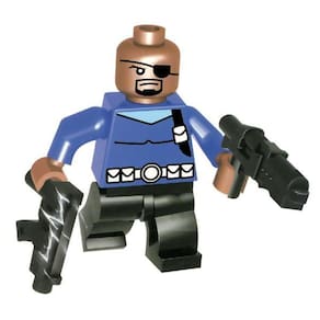 Boneco Avengers Bloco De Montar Com Lego Nick Fury