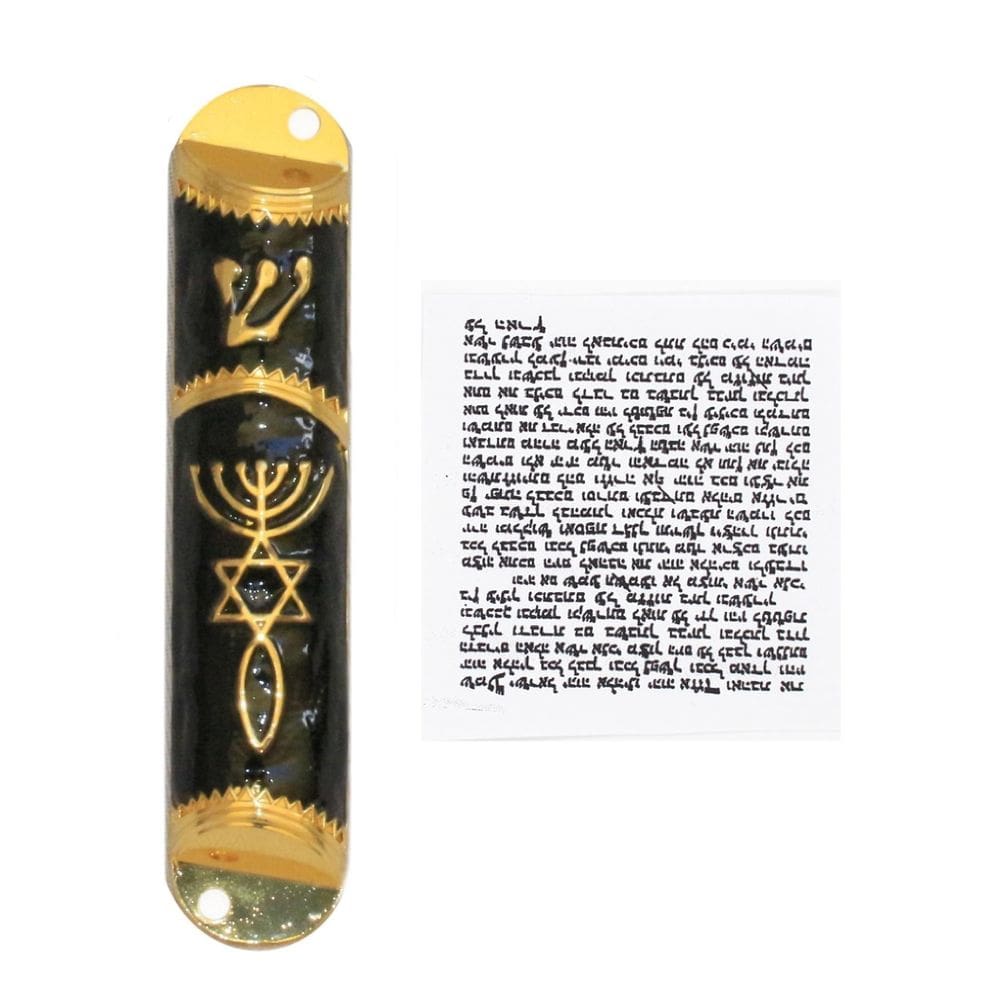 Mezuzá Judaico Luxo + Pergaminho - De Israel