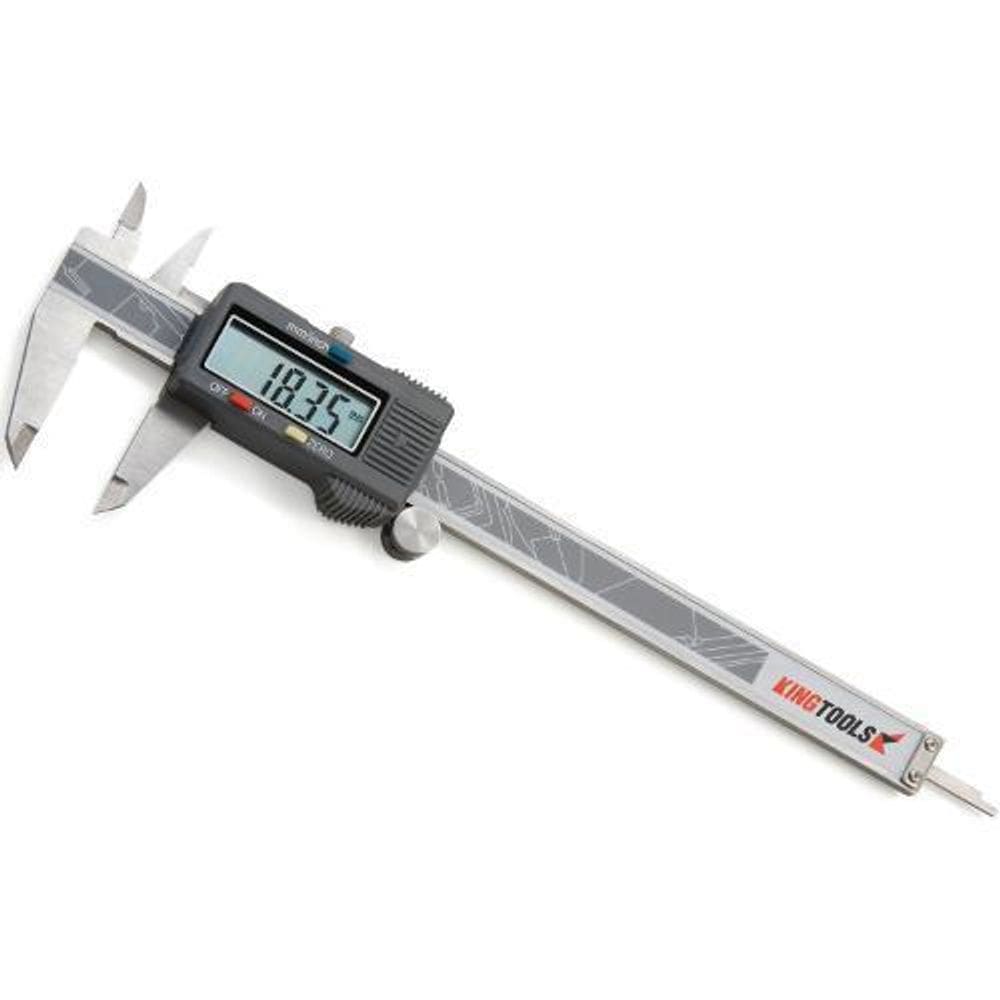 Paquímetro Digital Com Dígitos Grandes King Tools