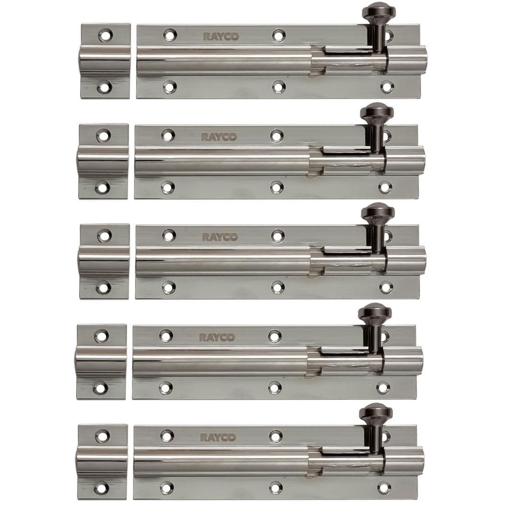 Kit 5 Trincos 120Mm Tarjeta Ferrolho Porta Janela Alumínio