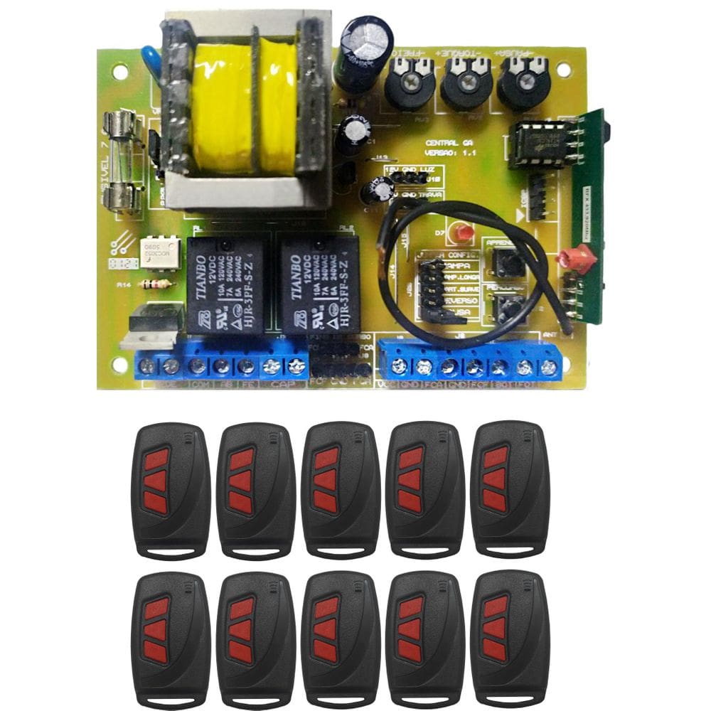 Kit - 1 Central De Comando Ga + 10 Ctrls Code Learning 6003