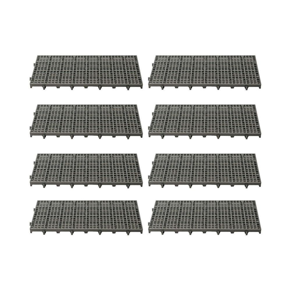 Estrado Della Plast 2,5x25x50 Preto - Kit com 8 Unidades