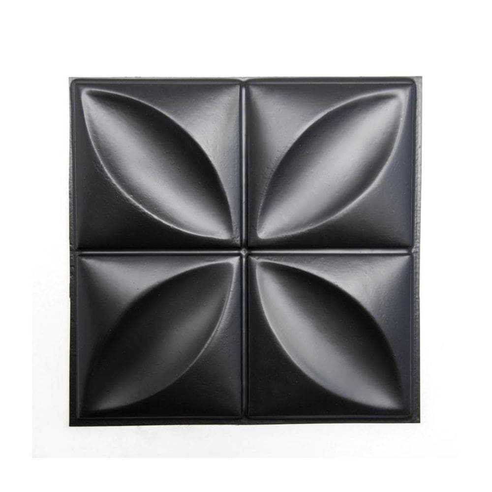 Kit 30 Placas Revestimento De Parede Pvc 3D Petalas Preto