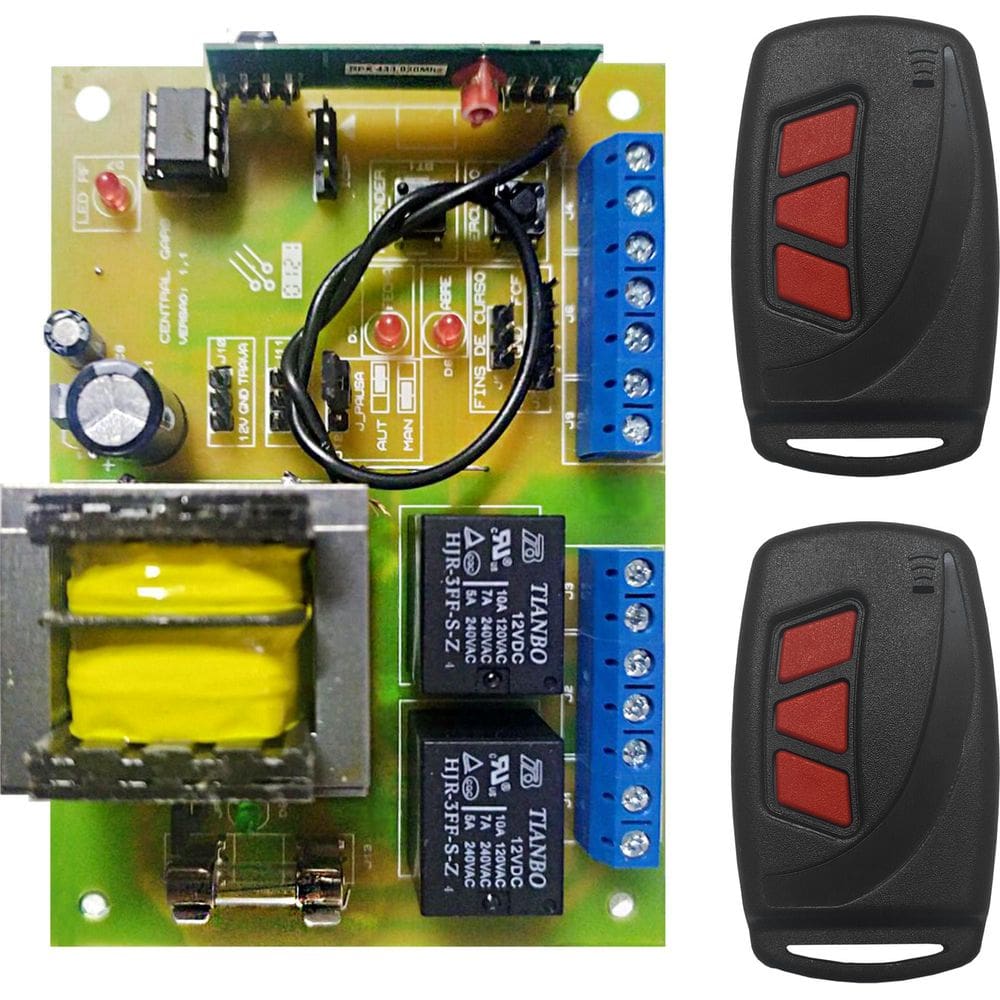 Kit 1 Central De Comando Gars + 02 Ctrls Code Learning 6003