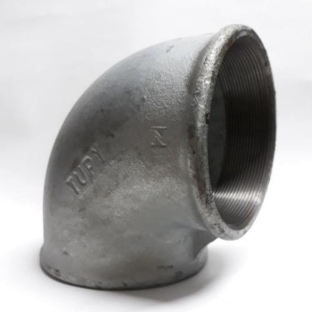 Cotovelo Joelho Conexão De Ferro Galvanizado 90º- X 5