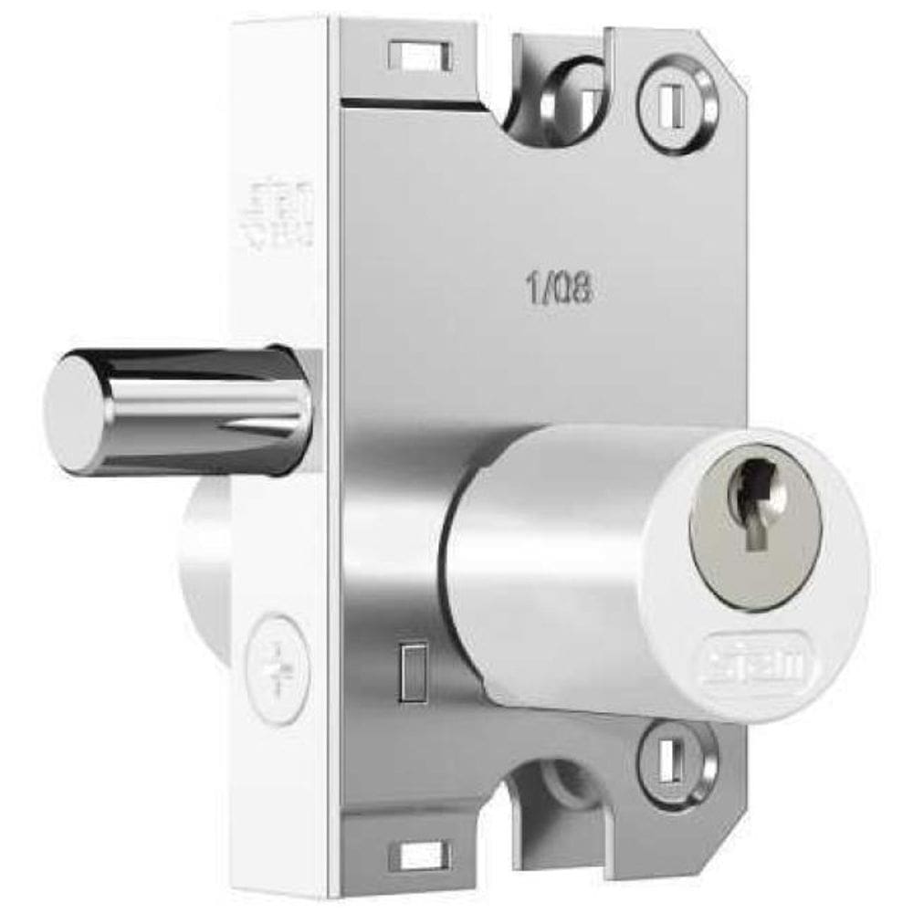 Fechadura Stam 2001 Branco Cilindro Oval