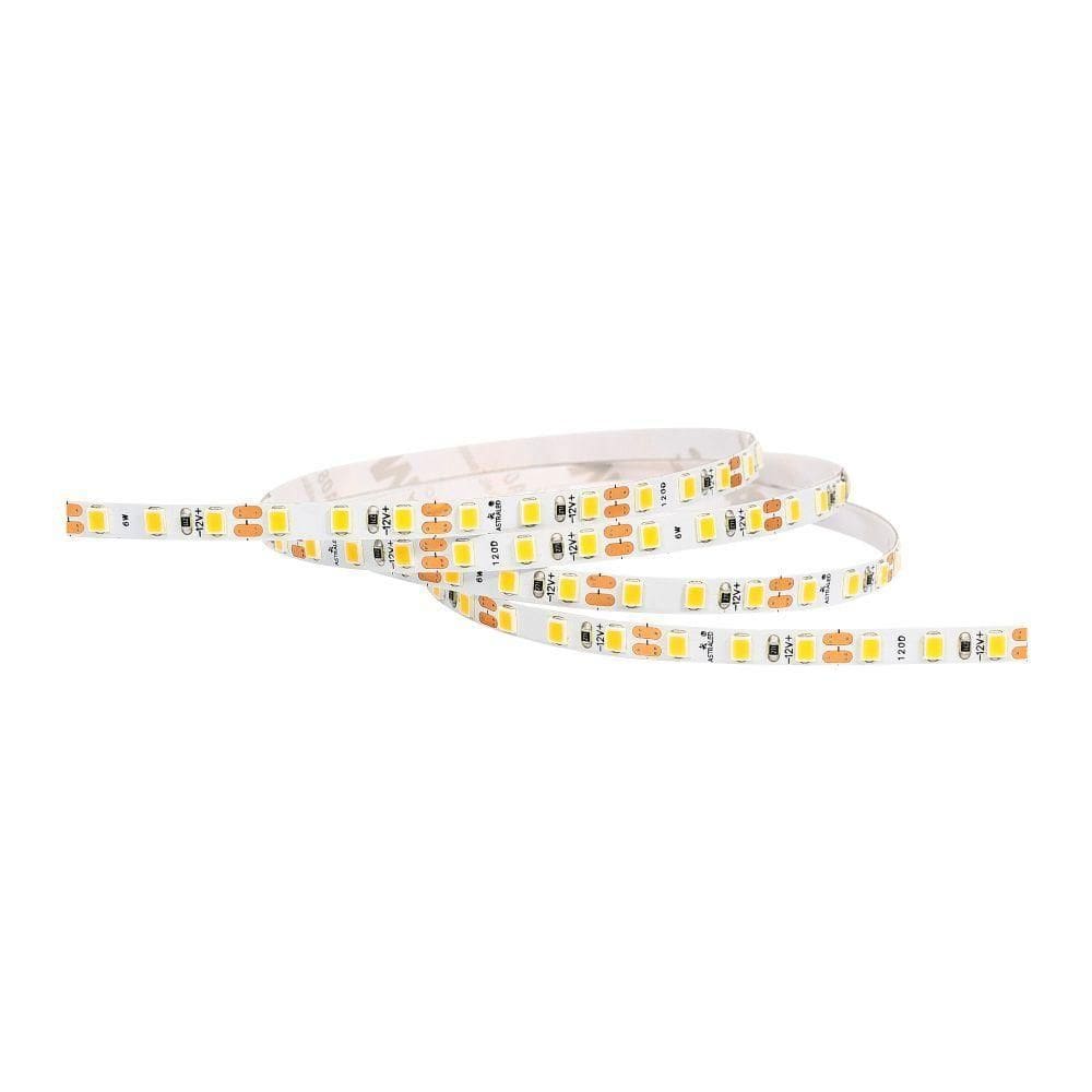 Fita De Led Astraled Com 5 Metros Alto Irc 90 6w 12v 3000k Luz Amarela Ft-5981