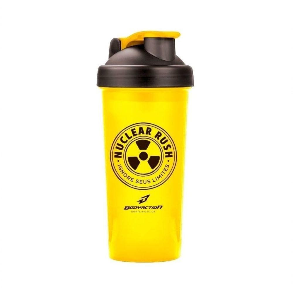 Coqueteleira Body Action 600ml Nuclear Rush Amarela