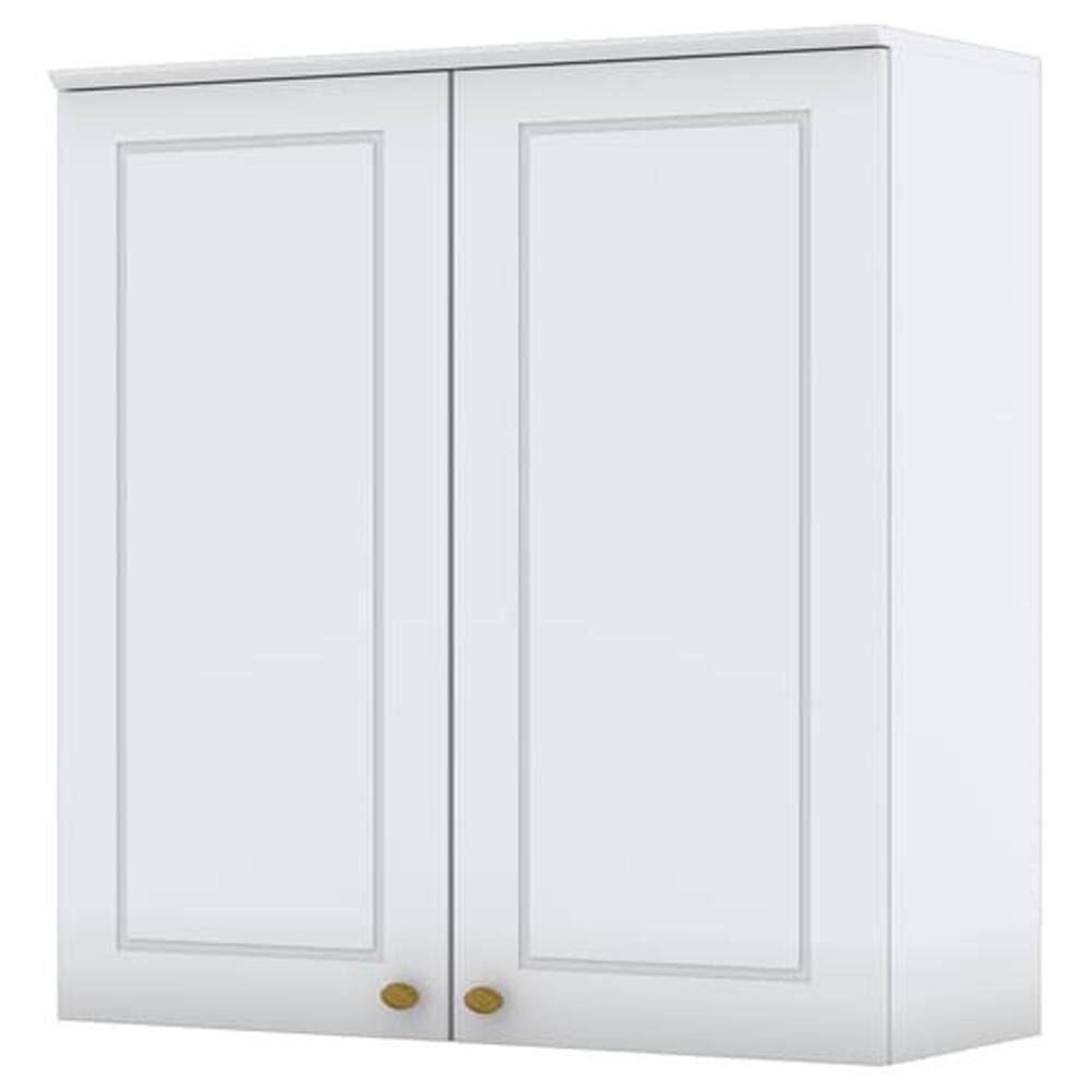 Armario Aereo 2 Portas Mdf 80 Cm Americana C356 Branco Henn