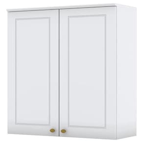 Armario Aereo 2 Portas Mdf 80 Cm Americana C356 Branco Henn
