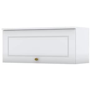Armario Aereo Basculante Mdf 80 Cm Americana C354 Branco Henn