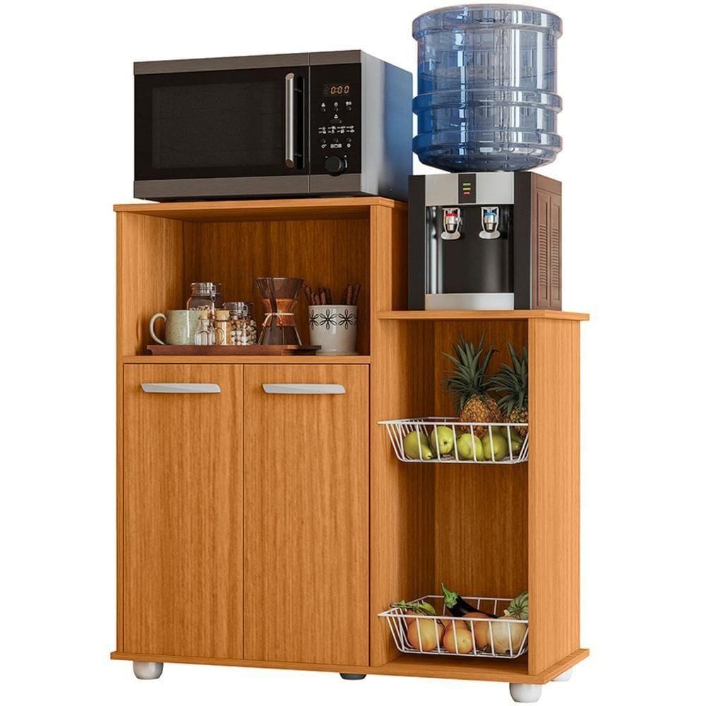 Balcão Fruteira Para Cozinha 2 Portas 91 Cm Solle Freijo Pln