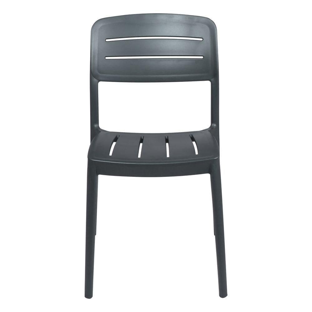 Cadeira Tramontina Amélia Em Polipropileno Grafite