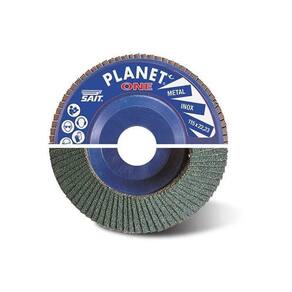 Disco Flap Reto Planet Pl1 Z 115X22,22Mm Grão 60 - Sait