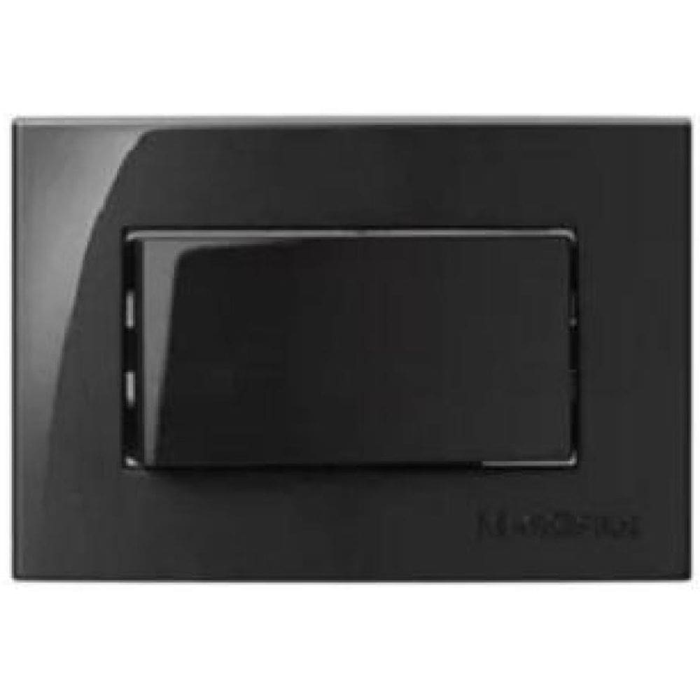 5 Pç Interruptor Simples P/Moveis Mdf Margirius Preto 10A