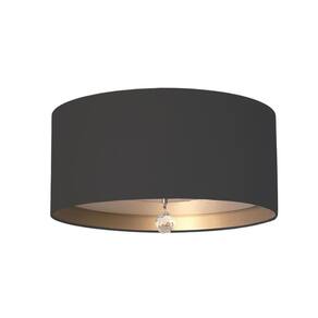 Luminária De Teto Plafon Interna Bronze 30X15Cm
