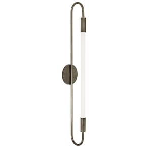 Kit 2 Arandelas Plafon Parede Teto Sabre Tubular Bronze T8