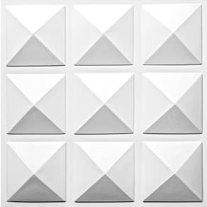 Kit 40 Placas Decorativas 3D Revestimentos 0,5Mm Prisma