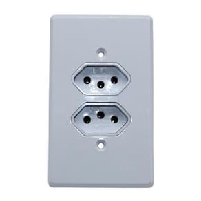 Tomada Dupla 20A 3 Pinos Gelo - Radial 1807217