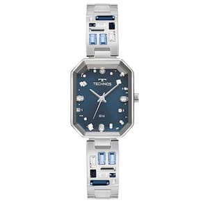 Relógio Technos Feminino Ref: 2036nax/1a Bracelete Retangular Prateado