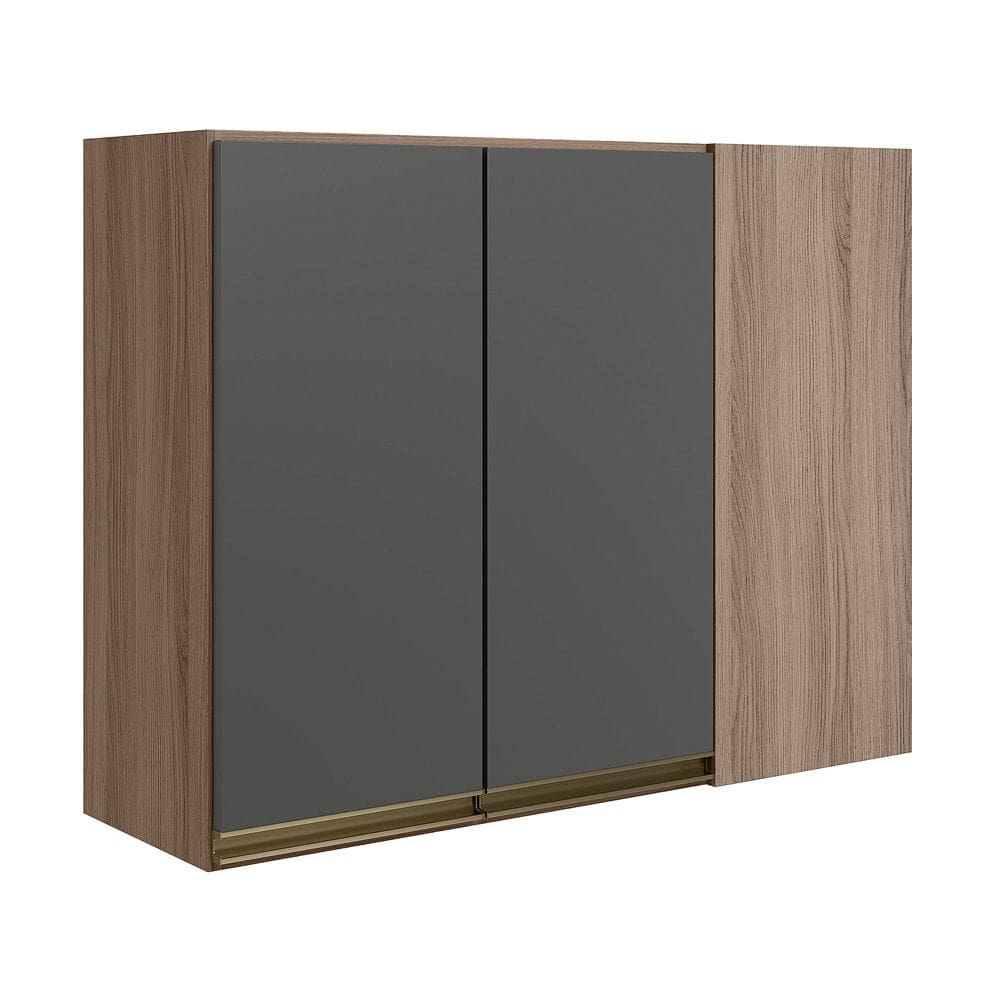 Armario Canto Reto 2P MDF 89cm Kali 12213 Carvalho Toq Chumb0 Nicioli