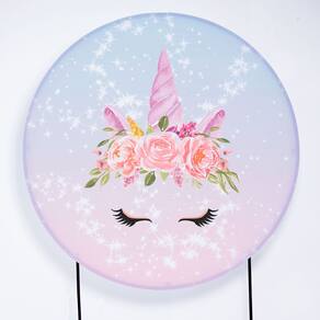 Painel Decorativo para Festa 1,50x1,50 metros Vesti Fácil com Elástico Unicórnio - Fera Print