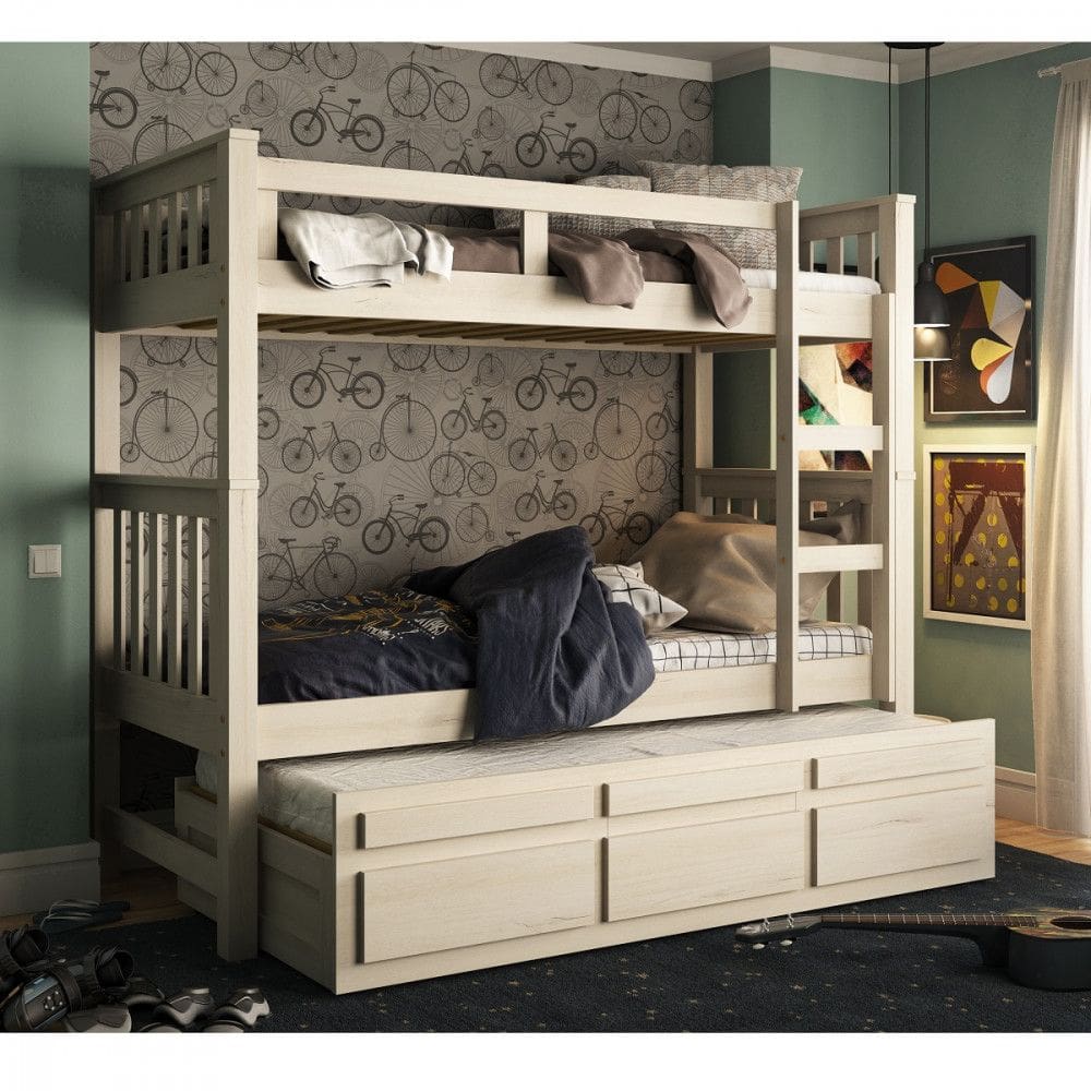 Treliche 3 Gavetas Madeira Maciça Saraiva