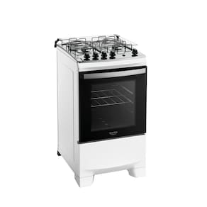 Fogão Dako Supreme Glass 4 Bocas a Gás Acendimento Automatico Branco Bivolt