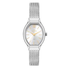Relógio Technos Feminino Ref: 2035ncu/1k Ovalado Mesh Prateado