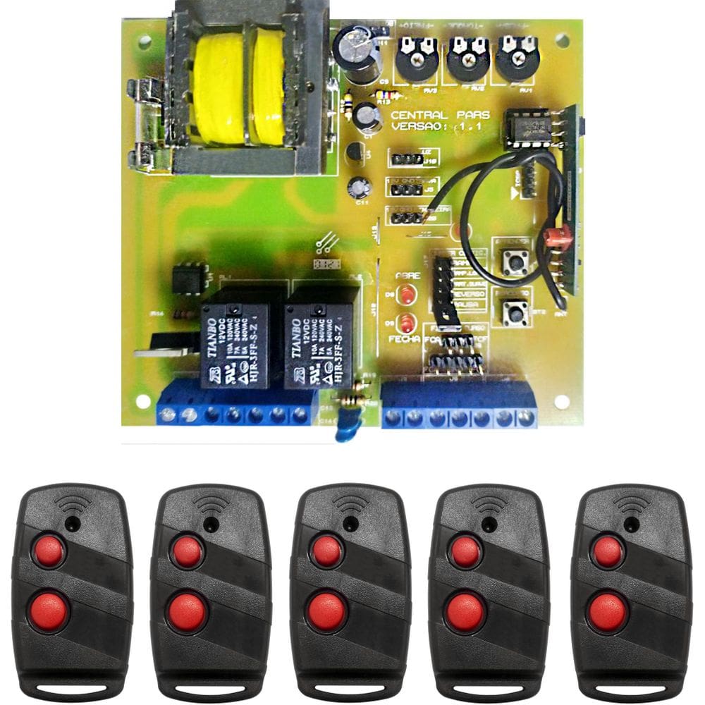 Kit 1 Central De Comando Pars + 05 Ctrls Code Learning 5001