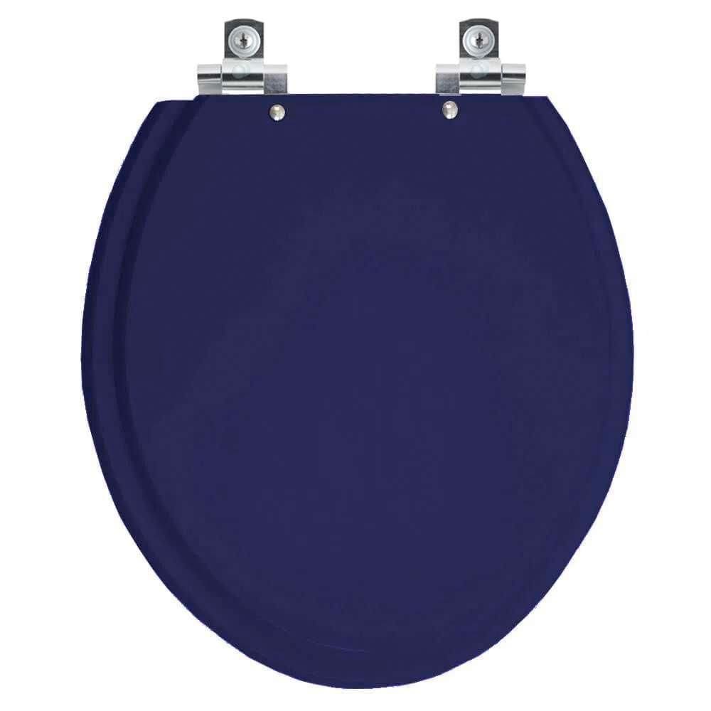 Assento Sanitário Com Amortecedor Convencional Oval Cobalto Para Vaso Ideal Standard